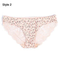 Fashion Women's Sexy Lace Panties Seamless Underwear Briefs Leopard Ice Silk for Girls Bikini Cotton - GoJohnny437