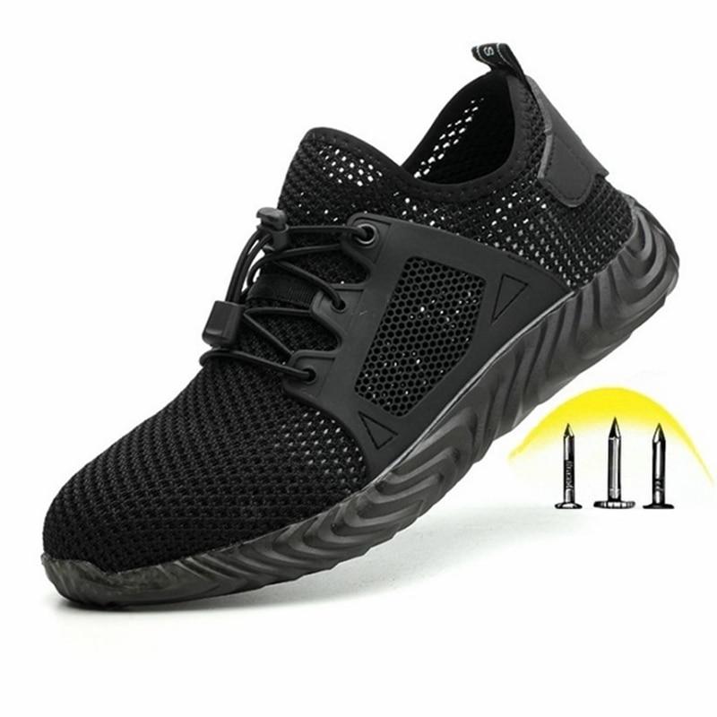 Indestructible Ryder Shoes Men and Women Steel Toe Cap Work Safety Shoes Puncture-Proof Boots Lightweight Breathable Sneakers - GoJohnny437